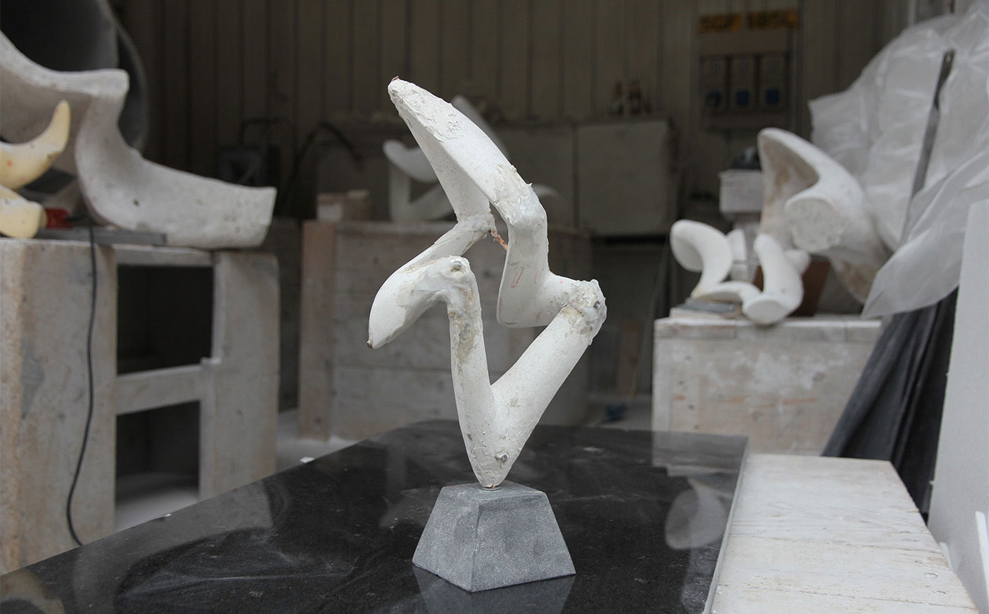 Richard Erdman abstract sculpture process