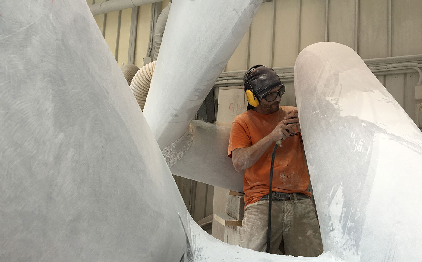 Richard Erdman Studios abstract sculpture process