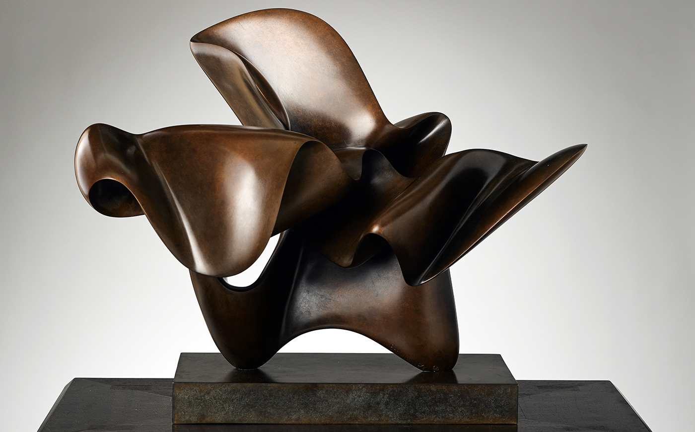 abstract modern bronze sculpture Richard Erdman