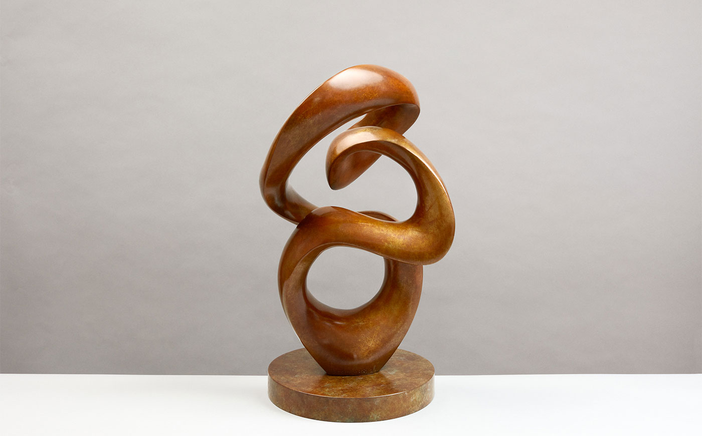 modern abstract bronze sculpture Richard Erdman