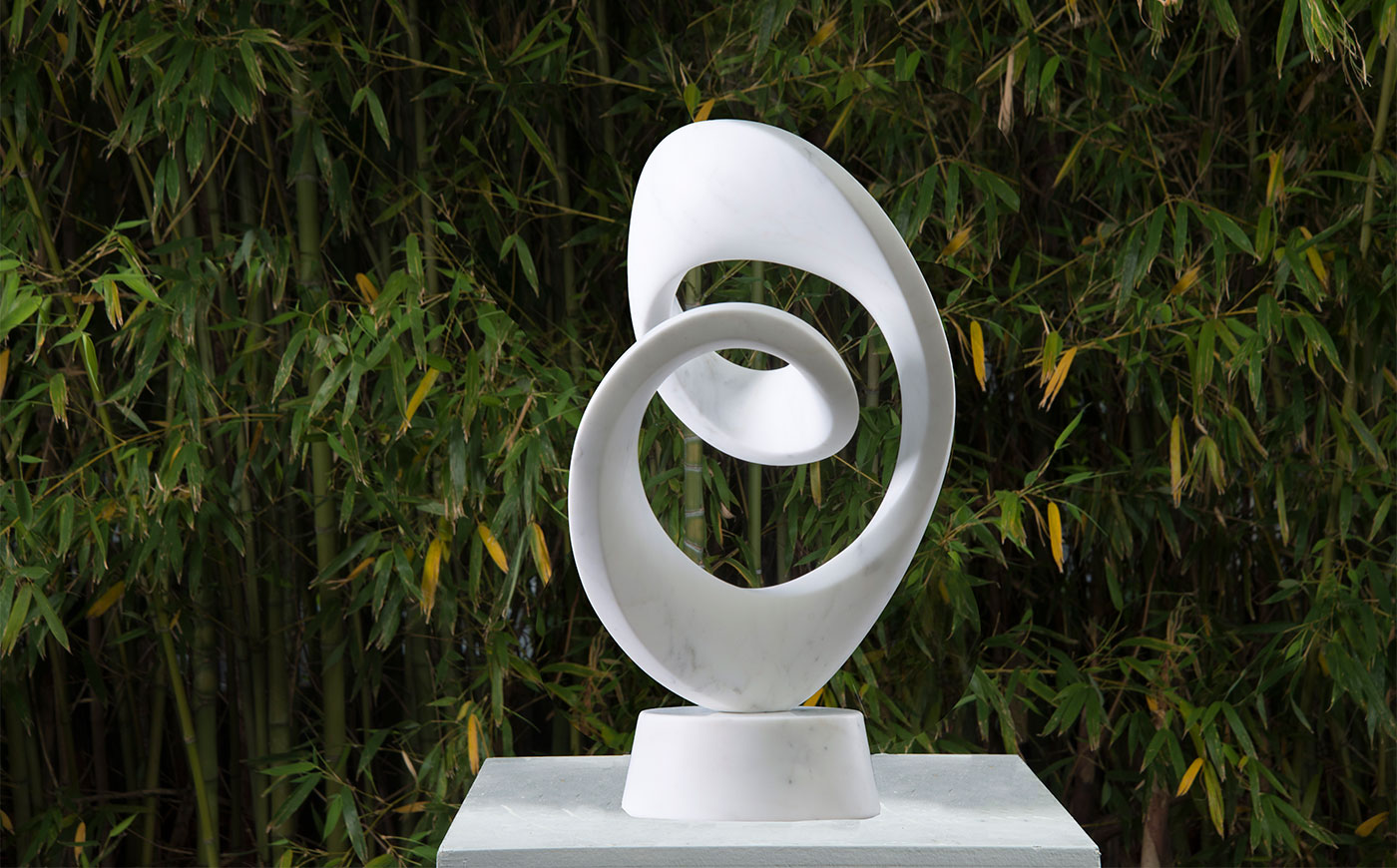 sculpture abstract modern marble