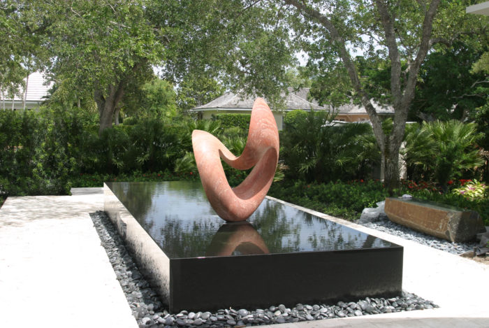 Richard Erdman large abstract modern stone sculpture
