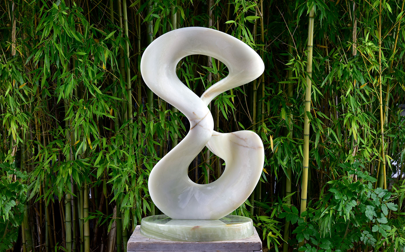 modern abstract sculpture onyx Richard Erdman