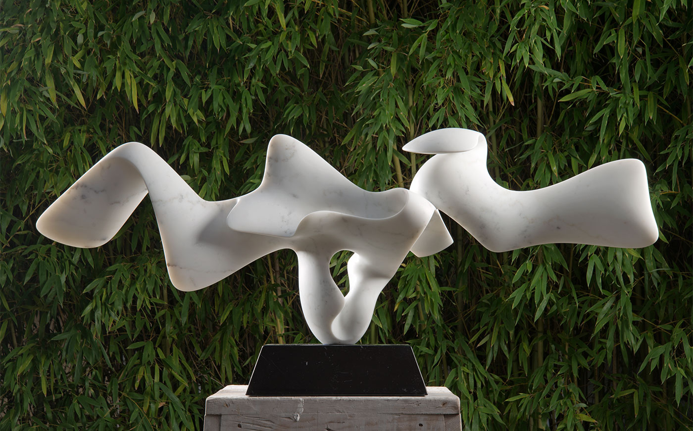 modern abstract italian marble sculpture