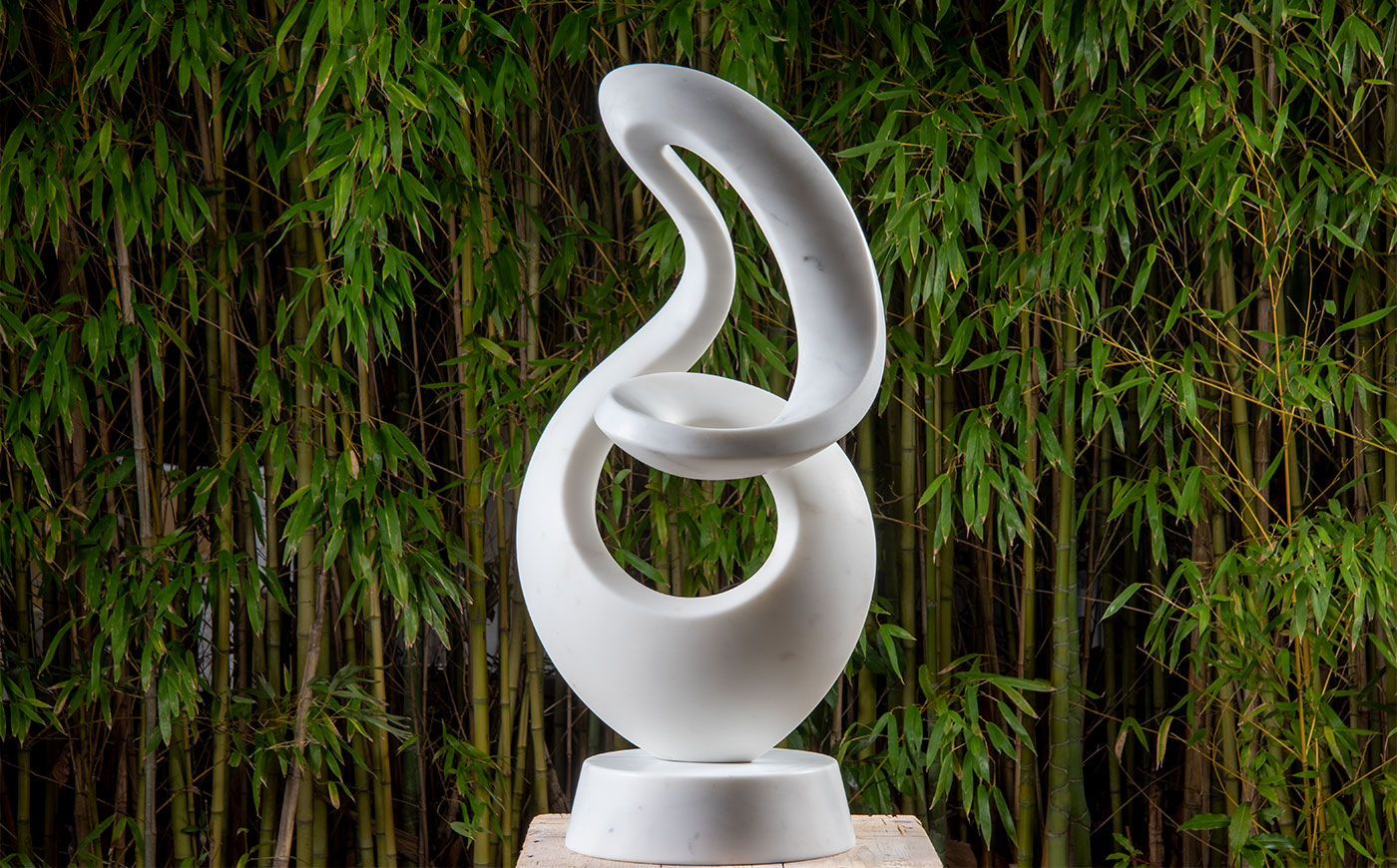 modern abstract sculpture marble Richard Erdman