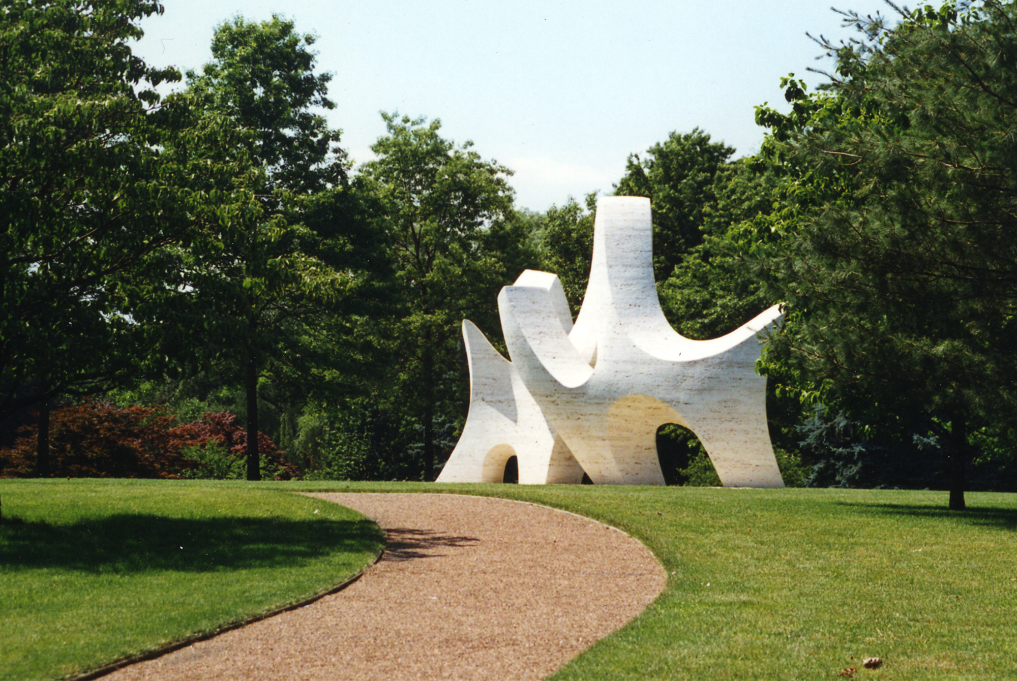 Richard Erdman large marble modern abstract sculpture