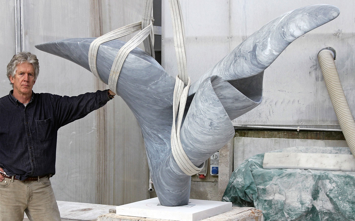 Richard Erdman modern sculpture studio process