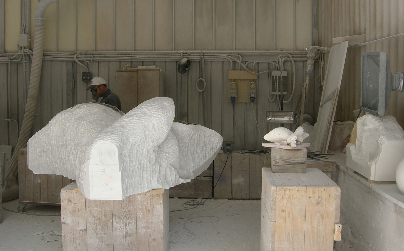 Richard Erdman sculpture progress