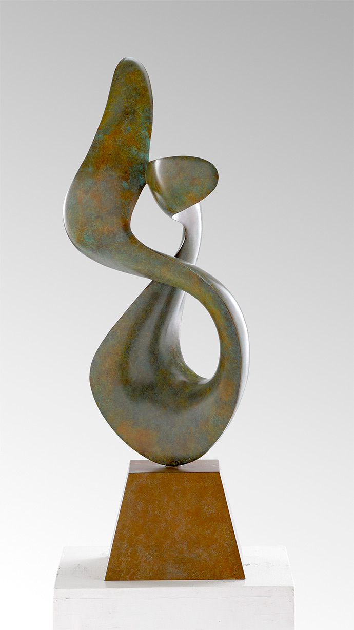 Richard Erdman abstract modern bronze sculpture