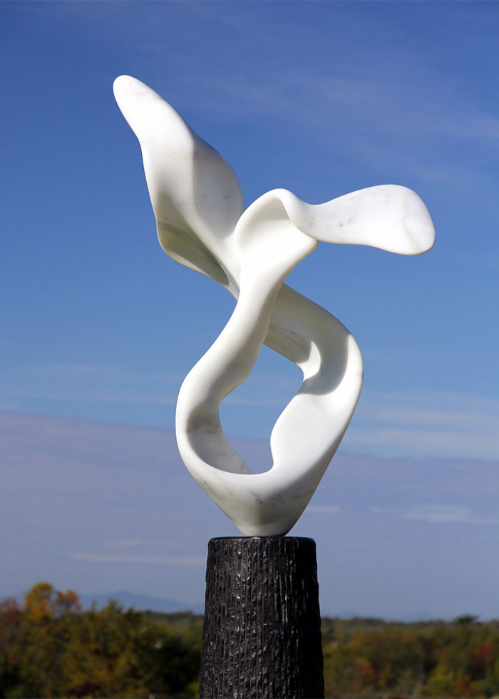 modern abstract marble sculpture