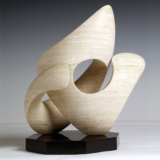 abstract modern stone sculpture