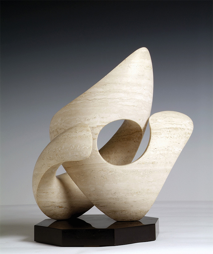 abstract modern stone sculpture