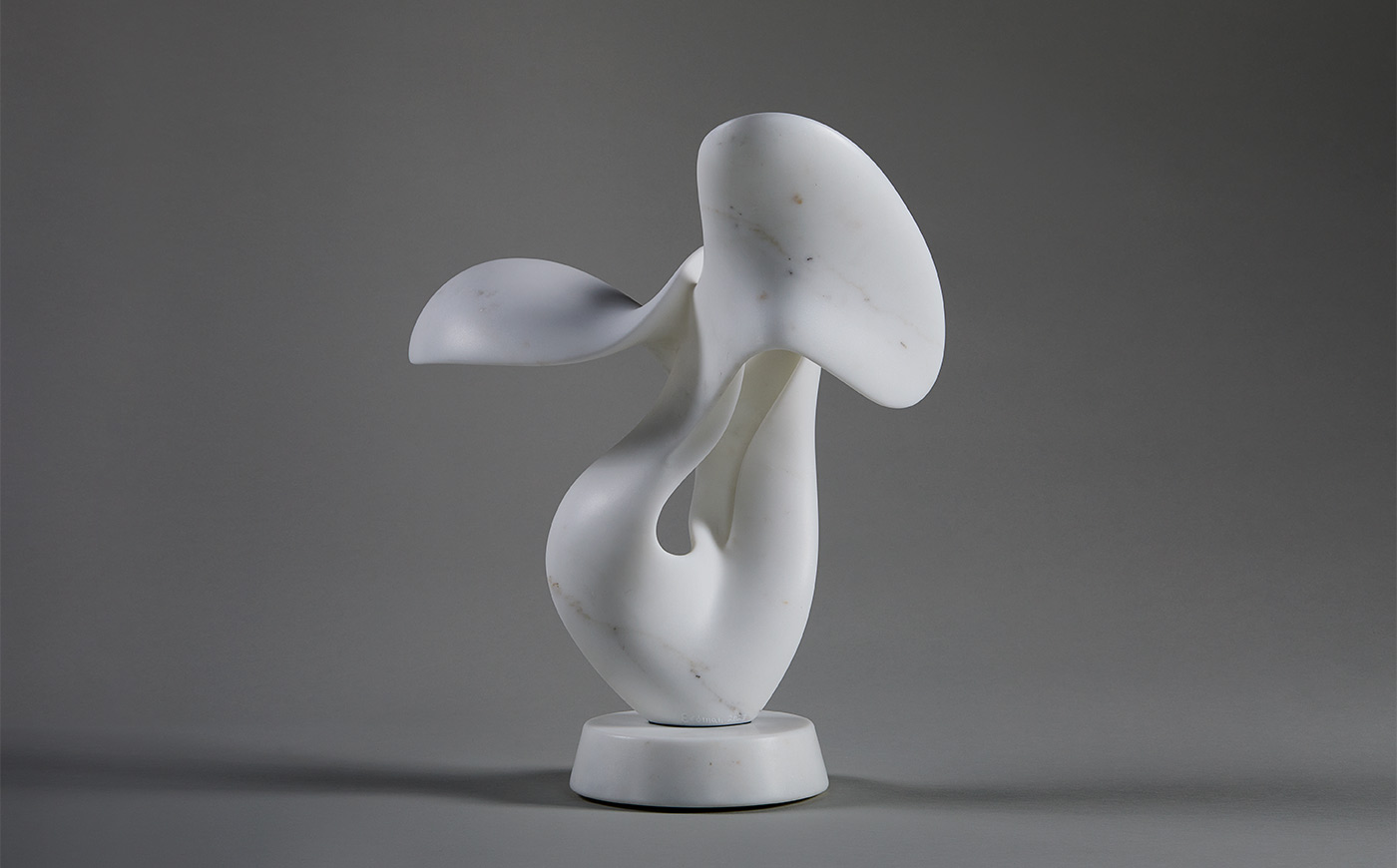 abstract modern marble sculpture